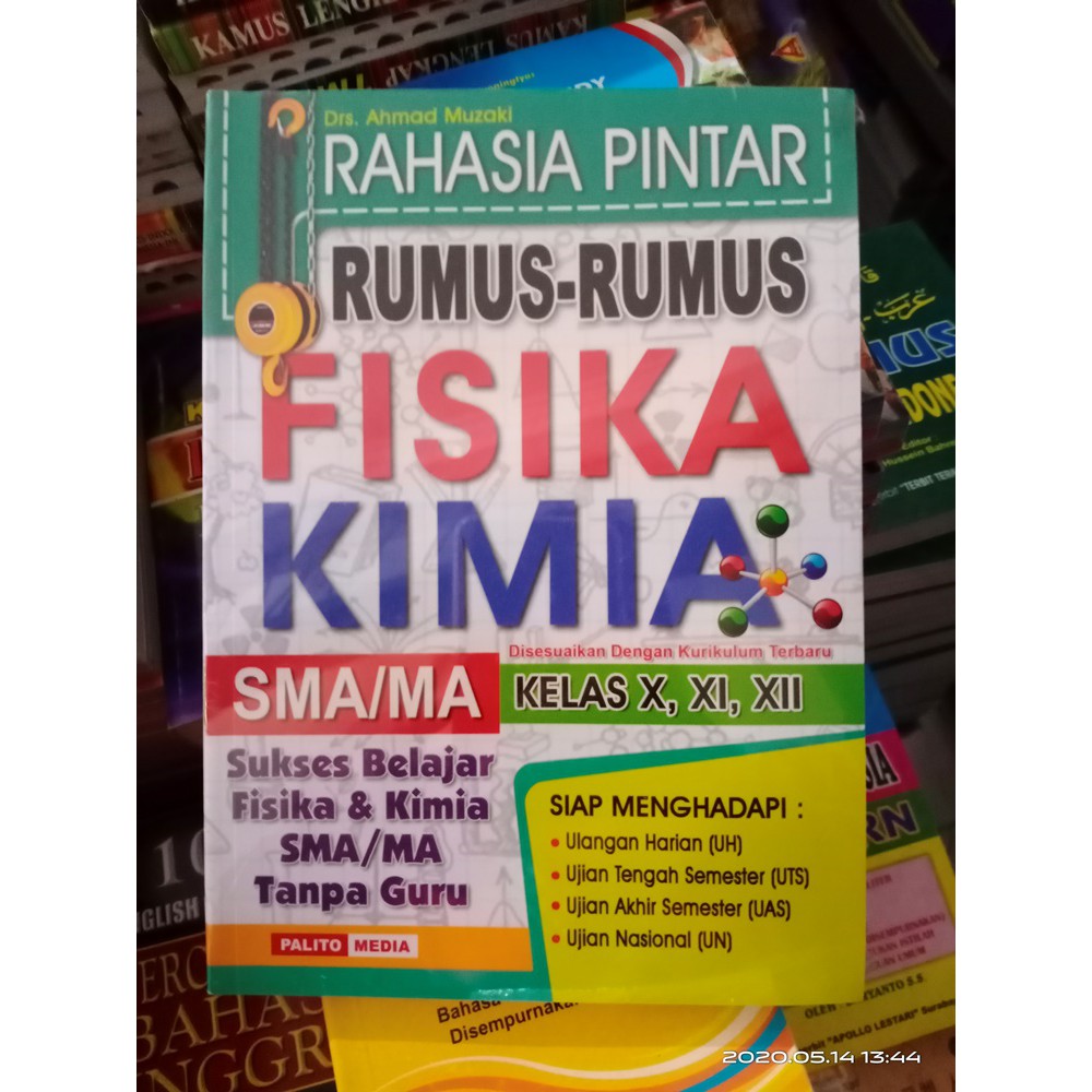 (2 Buku)-Rahasia Pintar-Rumus rumus Matematika, fisika & Kimia SMA/SMk/MA
