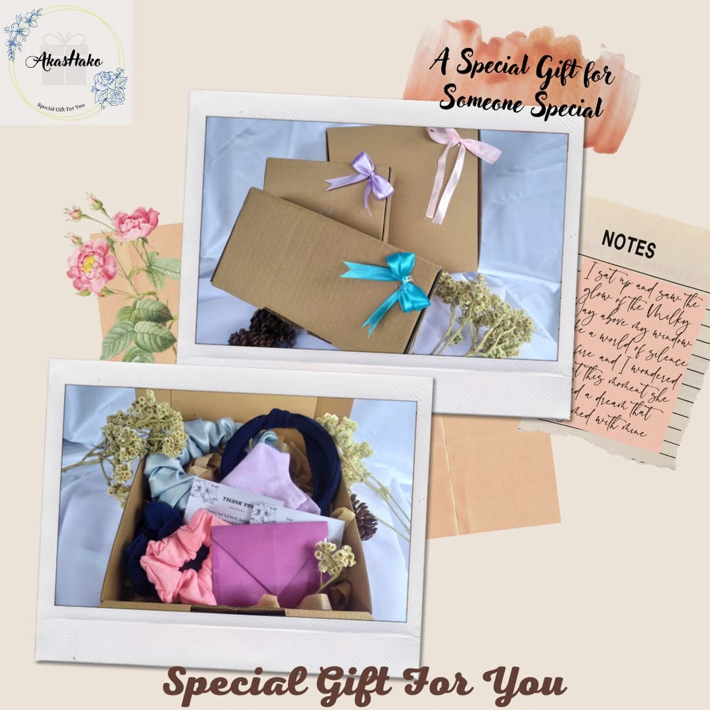 

Hampers Bando Wanita /Kado Hadiah Cewek /Gift Box Ulang Tahun Graduation Thank You