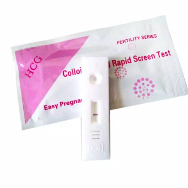 Tes HCG Cassette Pink - Tes Hamil Cepat - Tespek Kehamilan Easy Pregnancy - Gold Rapid Screen Test