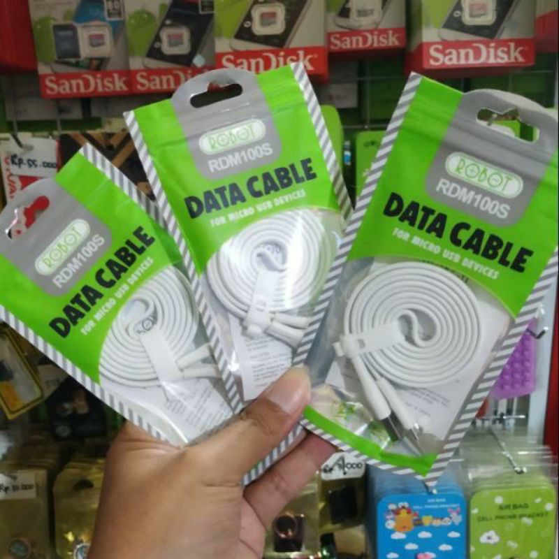 Kabel Data ROBOT RDM100S Usb Micro Fast Charger 2.1A