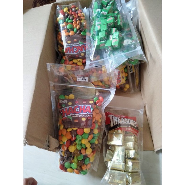 COKLAT CHACHA KILOAN / CACA ORIGINAL / CHACHA MILK / CHACHA PEANUT 500GR FREE BUBBLEWRAP