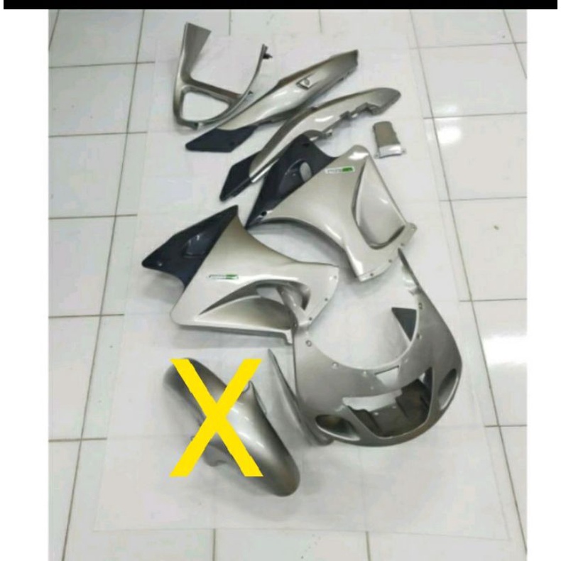 BODY  SET NINJA RR OLD SILVER TANPA SPAKBOR DEPAN
