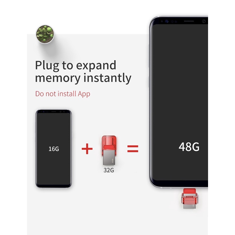 Dual Type C and USB Flash Disk OTG 32GB EA9 ACAPIPH