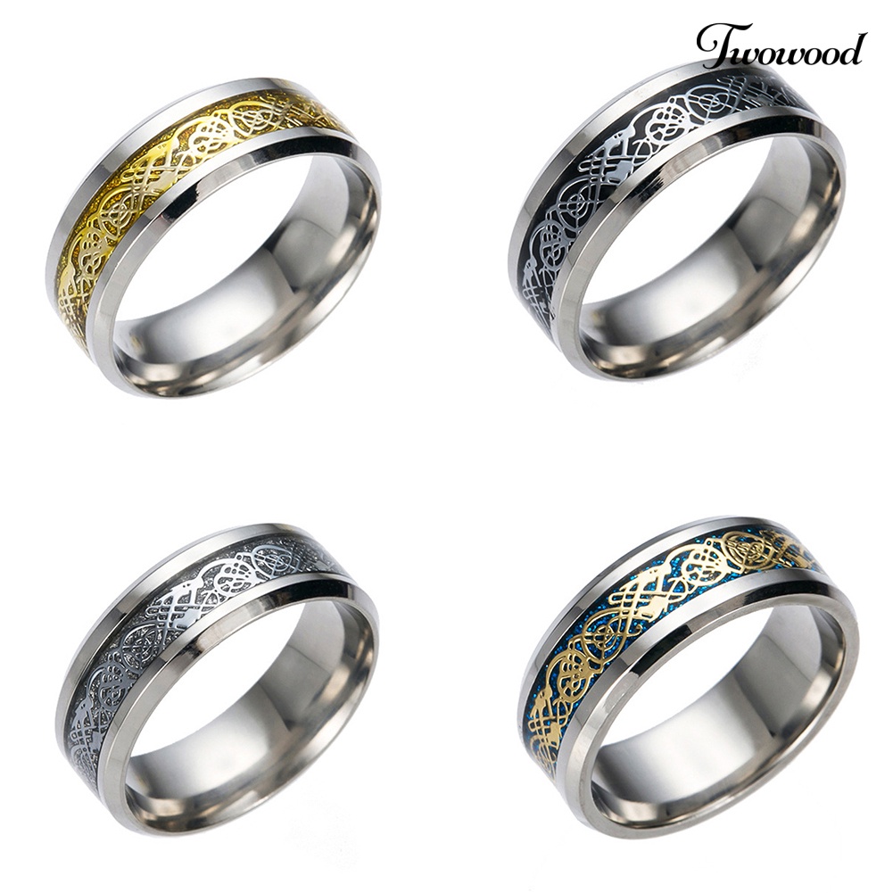 Cincin Bahan Titanium Steel Untuk Pria