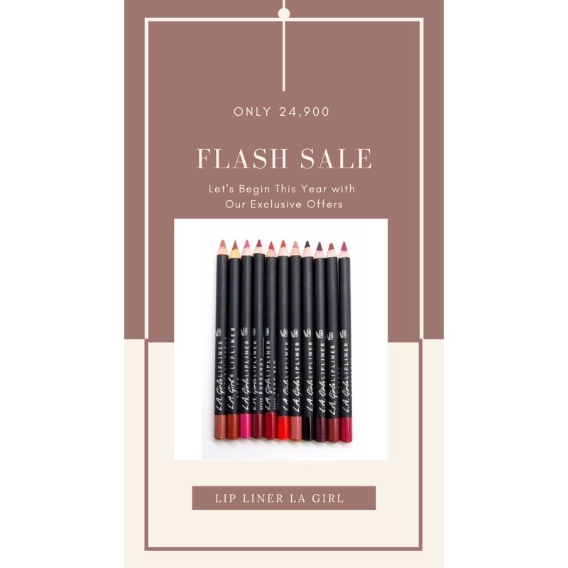 Lipliner LA Girl ORIGINAL Murah / Lip Liner Pencil