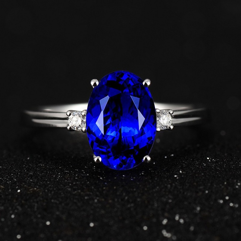 Cincin Sapphire Gaya Korea Elegan