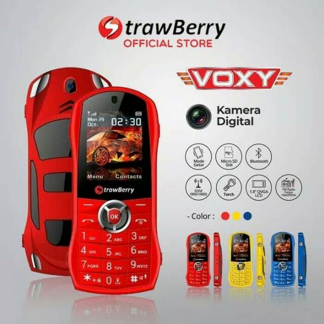 Handphone strawberry voxy, hp strawberry, hp murah strawberry