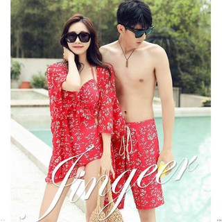  Baju  Renang One Piece Sexy Motif  Bunga  Untuk Pasangan pria  