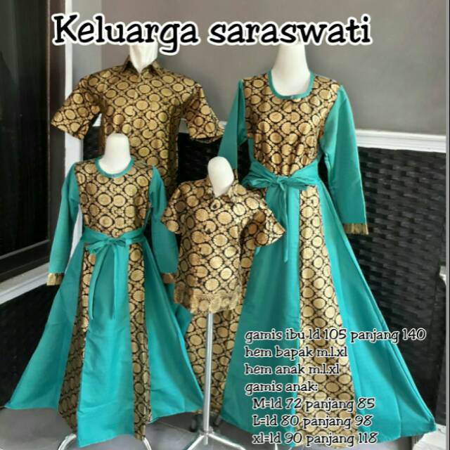 BATIK PEKALONGAN COUPLE KELUARGA SARASWATI FZ