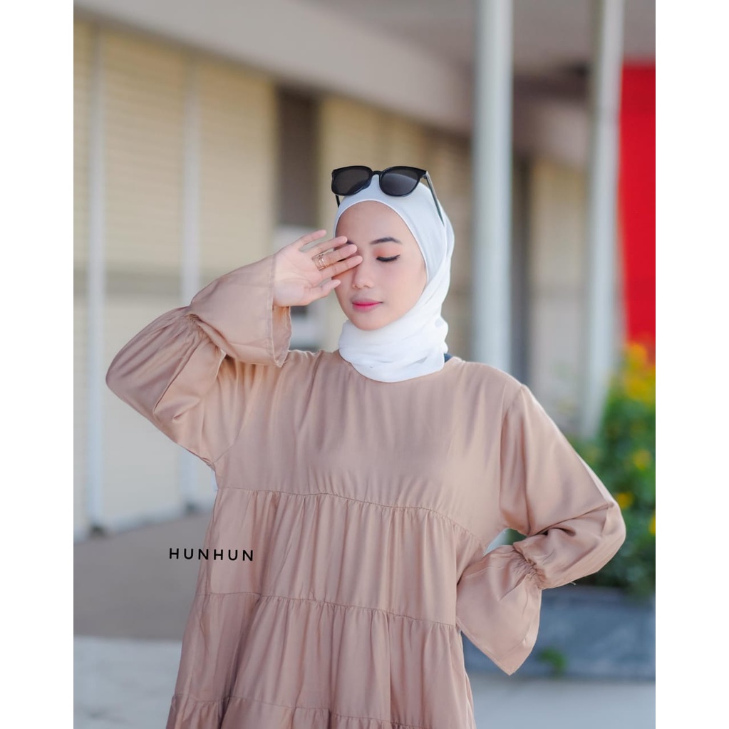 (TUNIK) Moana Long Tunik Rayon Premium/ Tunik Rayon Ruffle Pusatgrosir_solo/ cempaka tunik