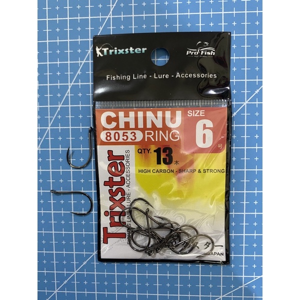 Kail Pancing Chinu Ring Trixster High Carbon - Strong & Sharp-TRX CHINU No 6
