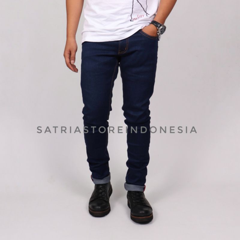 Celana Pria Skinny Jeans Selvedge