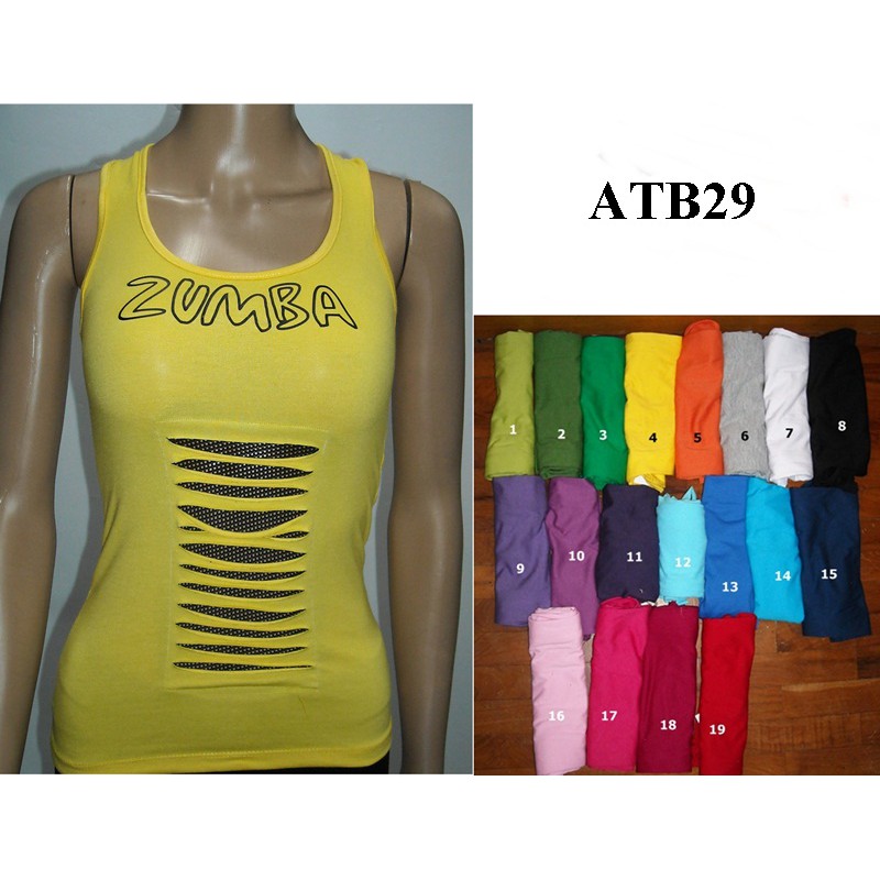 Tanktop Senam ZUmba model sobek kode ATB29