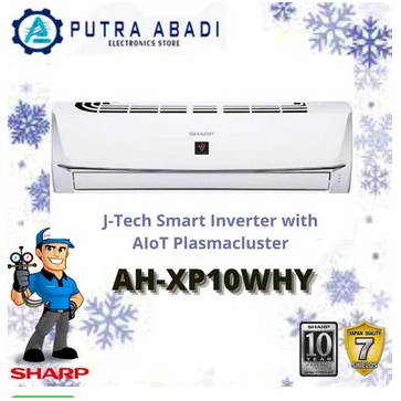 AC SPLIT SHARP 1 PK J- TECH SMART INVERTER - AH XP10WHY