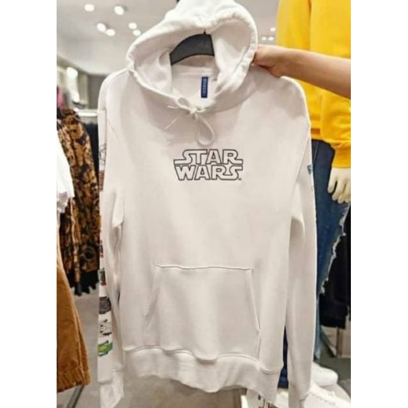 Hoodie Starwars White Original CMT 100%