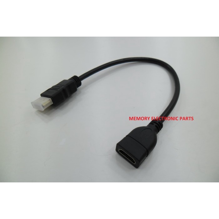 Unik Sambungan kabel HDMI Male to HDMI Female panjang 30cm Berkualitas
