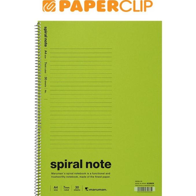 

Notebook A4 Maruman Spiral Note N639A-33 Light Green Terlaris