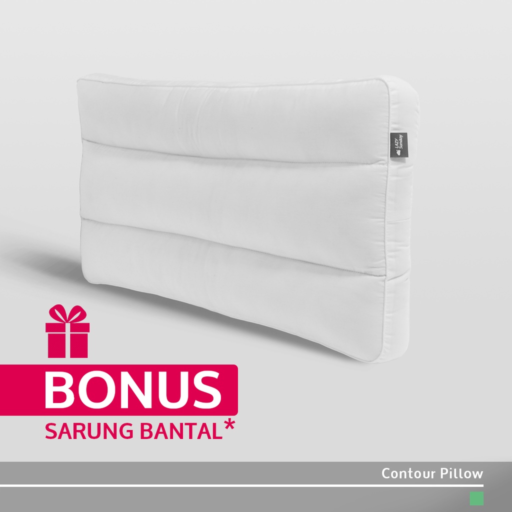 Bantal Contour - Firm Cervical Orthopedic Pillow - LAZY Sunday