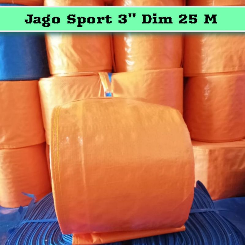 Selang Terpal Plastik 3 Dim 25 Meter/ Selang 3 Dim 25 Meter/ Selang Drip Irigasi/ SELANG SAWAH/ SELA