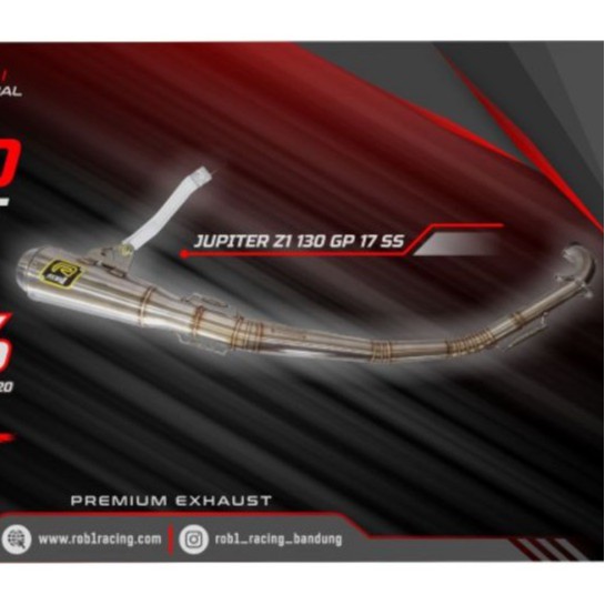 ROB1 Knalpot Jupiter Z1 130 Gp17  [Stainless]