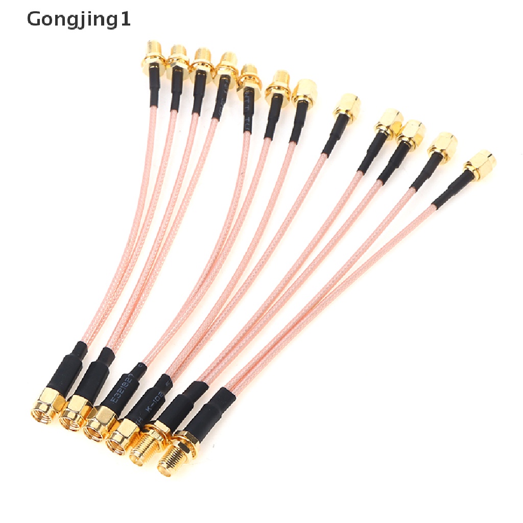 Gongjing1 Kabel Jumper Splitter SMA Ke 2 SMA Male Female Bentuk Y