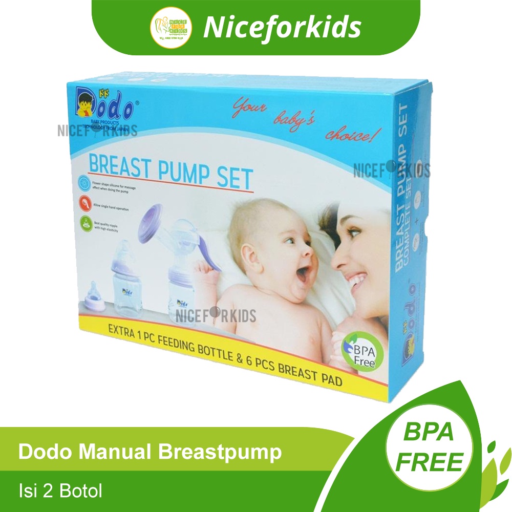 Dodo Breast Pump Set, Dodo Breastpump Manual, Breastpump Manual, Manual Breast Pump Isi 2