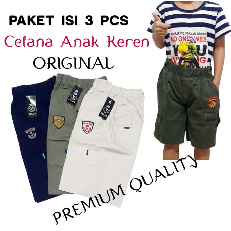 ( COD ) CELAN ANAK LAKI LAKI 100 3Pcs / Celana anak laki laki / Celana pendek anak laki laki / Celana anak import