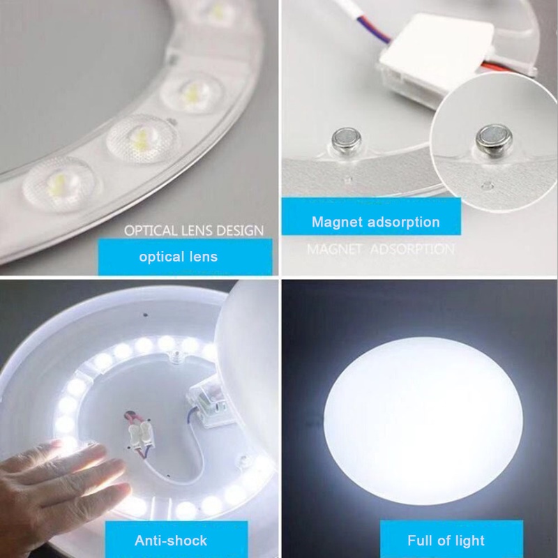 Modul Lampu LED Ring PANEL Bulat 12 / 18 / 24 / 36 220V Untuk Kamar Tidur / Ruang Tamu