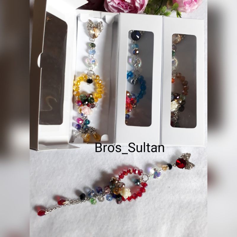 BROS KRISTAL JUNTAI MEWAH KEMAS BOX (satuan) 19cm