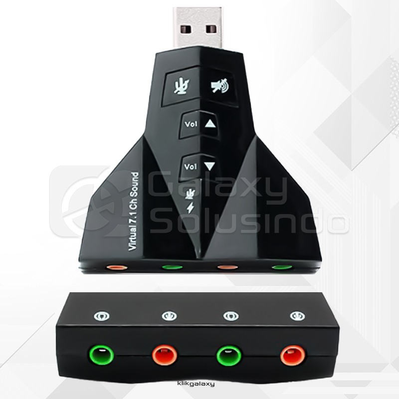 Sound Card USB Adapter VIRTUAL 7.1 Channel Audio Microphone Headset