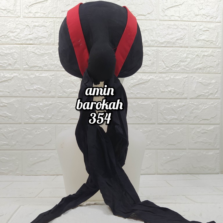 COD...!!! Blangkon Jogja Hitam Kombinasi Merah Sliwir - Ukuran Dewasa #Adat #Jawa #Tradisional