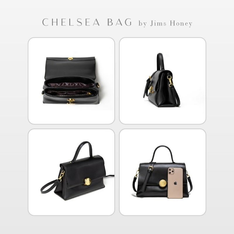 Chelsea Bag Jimshoney original tas selempang wanita tas kerja realpic cod size besar official