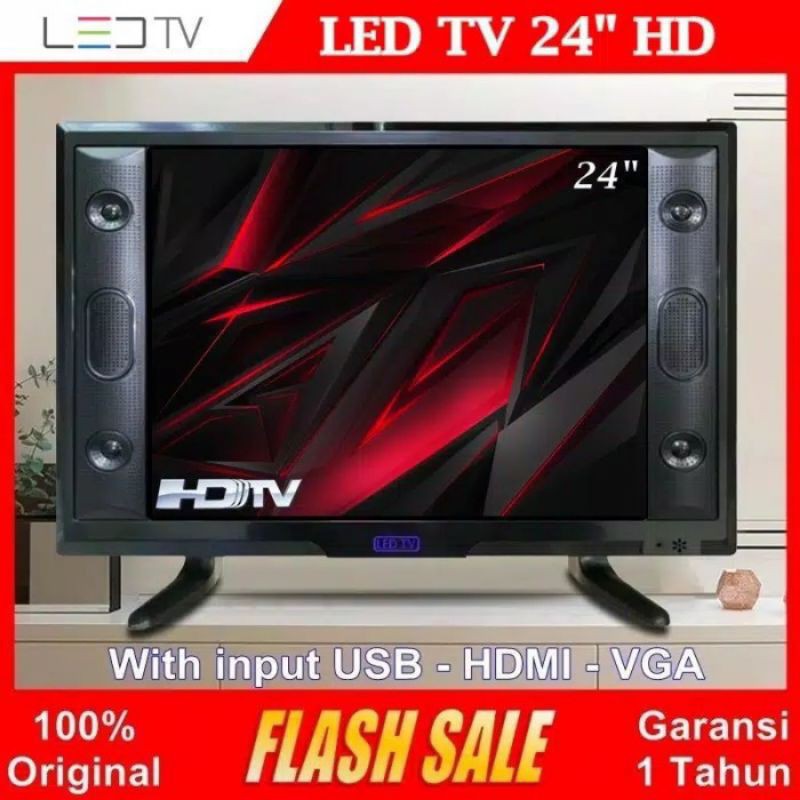 TV LED 24 INCH TERMURAH BISA USB-HDMI-VGA-AV