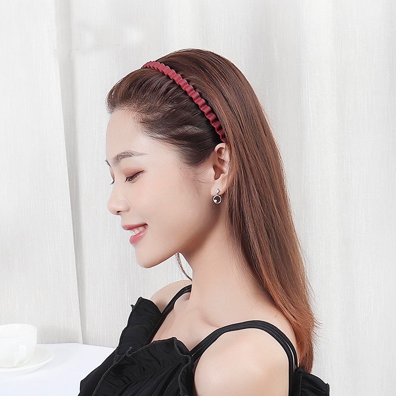 TERBARU COD Bando Rambut Fashion Wanita Korea Model Gelombang Hiasan Kepala Bondu Doff Braided Matte BND19 R2a