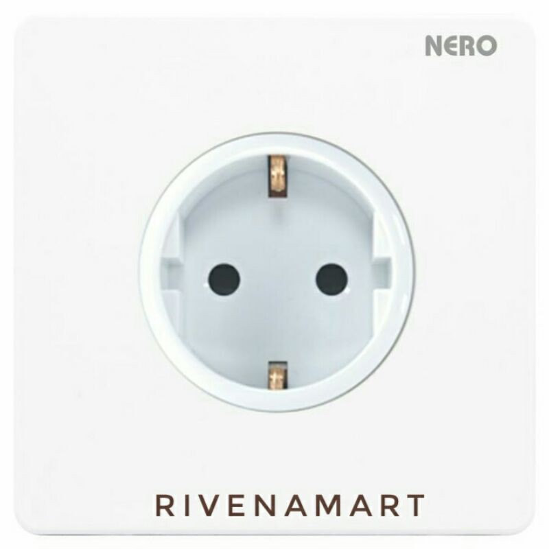 Nero Casa X2 White Stop Kontak Schuko X216VG-W