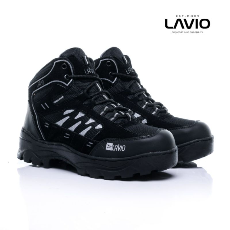 Sepatu Boot Wanita Safety Ujung Besi Boots Outdoor Gunung Touring Hiking Lavio Axel Original High Premium Quality