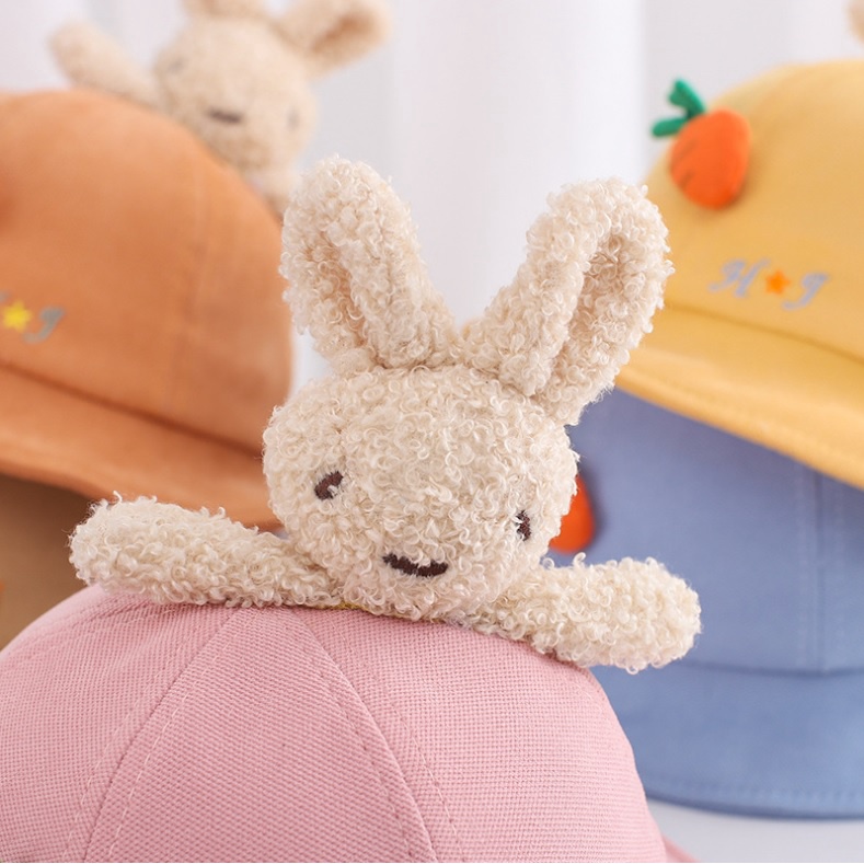 Topi bundar anak import motif boneka kelinci