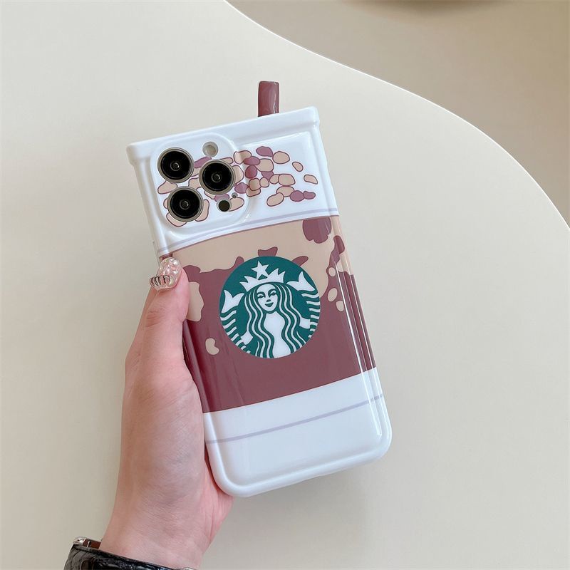 Case Desain Starbucks Milk Tea Cup Untuk iPhone 12 13 11 Pro Max X Xs Max Xr ryhf