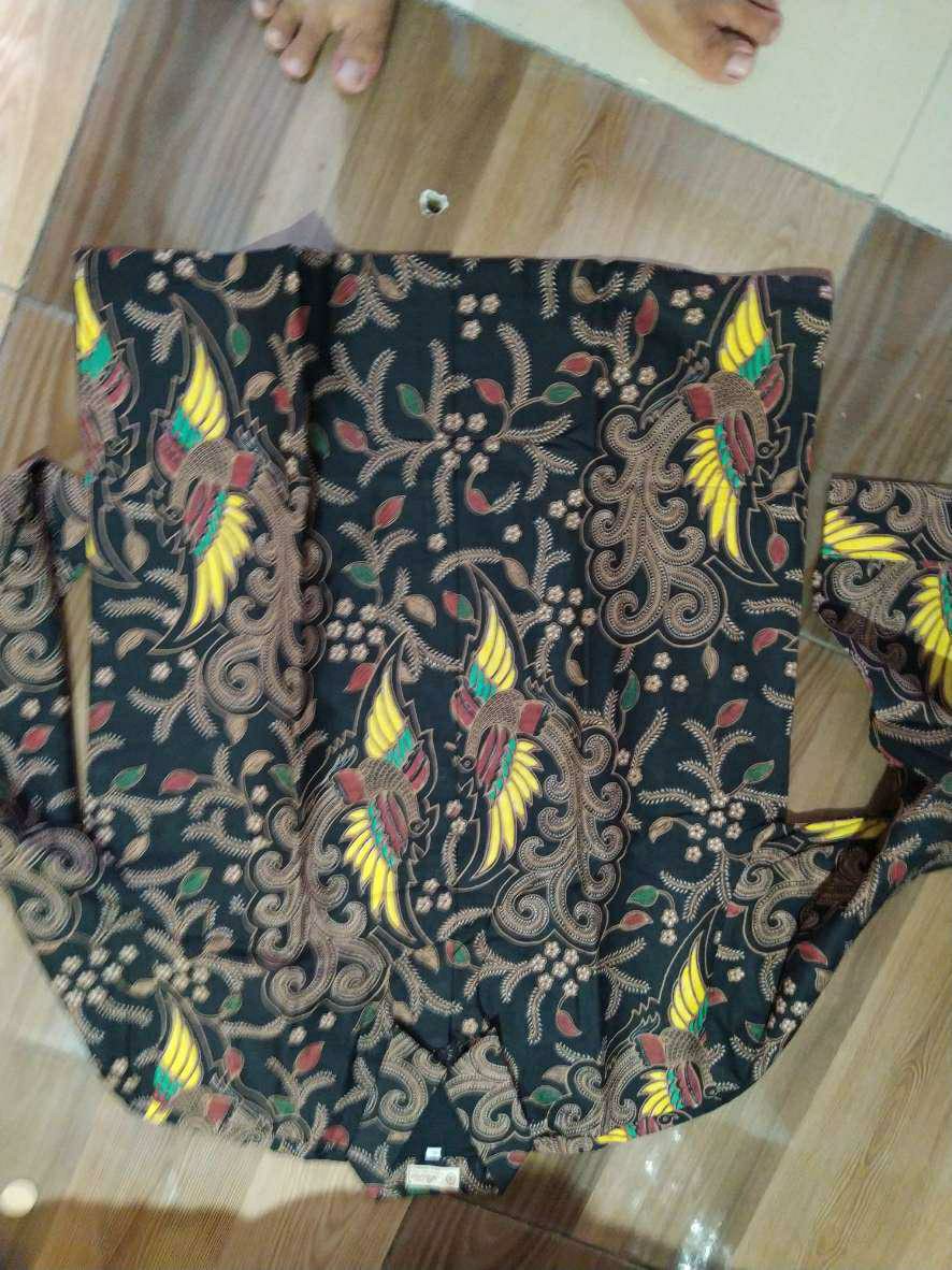 Kemeja Batik Pria Lengan Panjang Slim Fit Batik Solo Premium Kombinasi Seragam Kantor Original 064