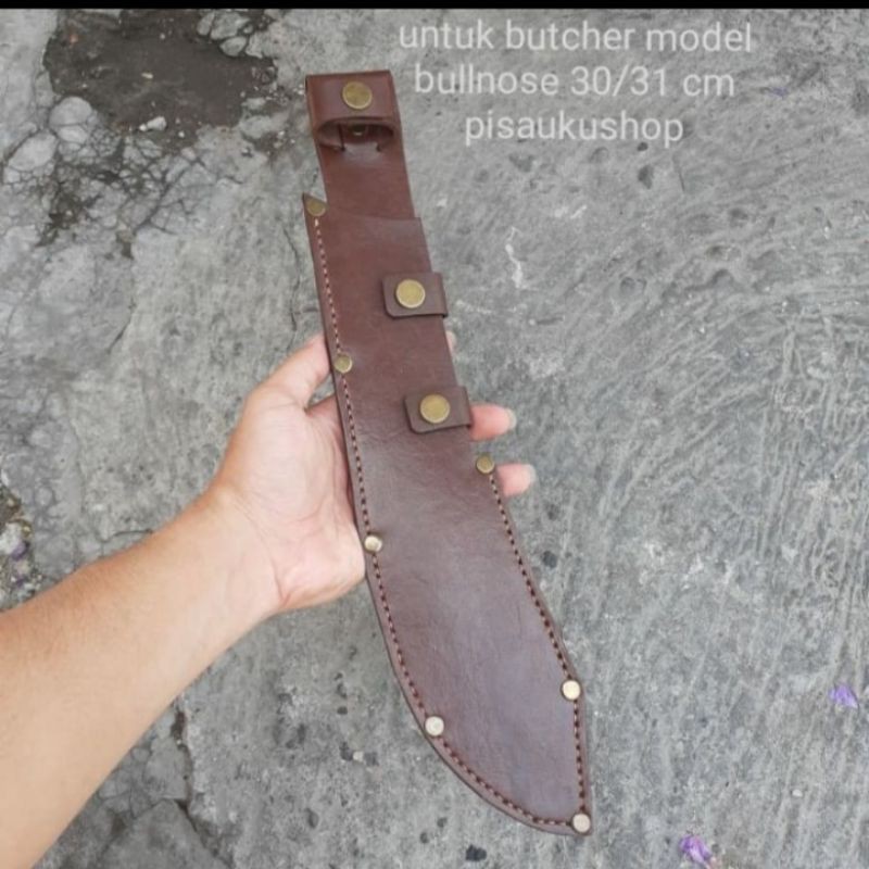 Sarung Kulit Untuk Butcher Model Bullnose 36cm Cocok Untuk F.dick/Victorinox/Tramontina/Giesser Dll