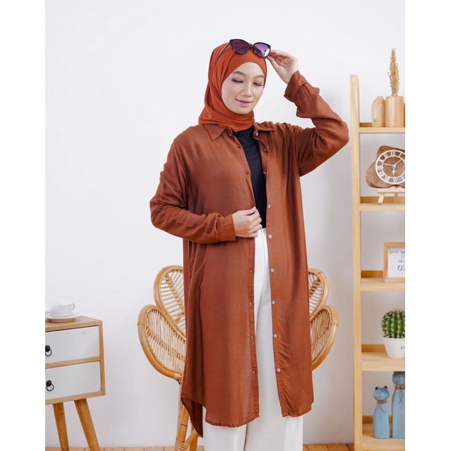 SALE!!! KEMEJA DAN TUNIK RAYON OVERSIZE LD 120