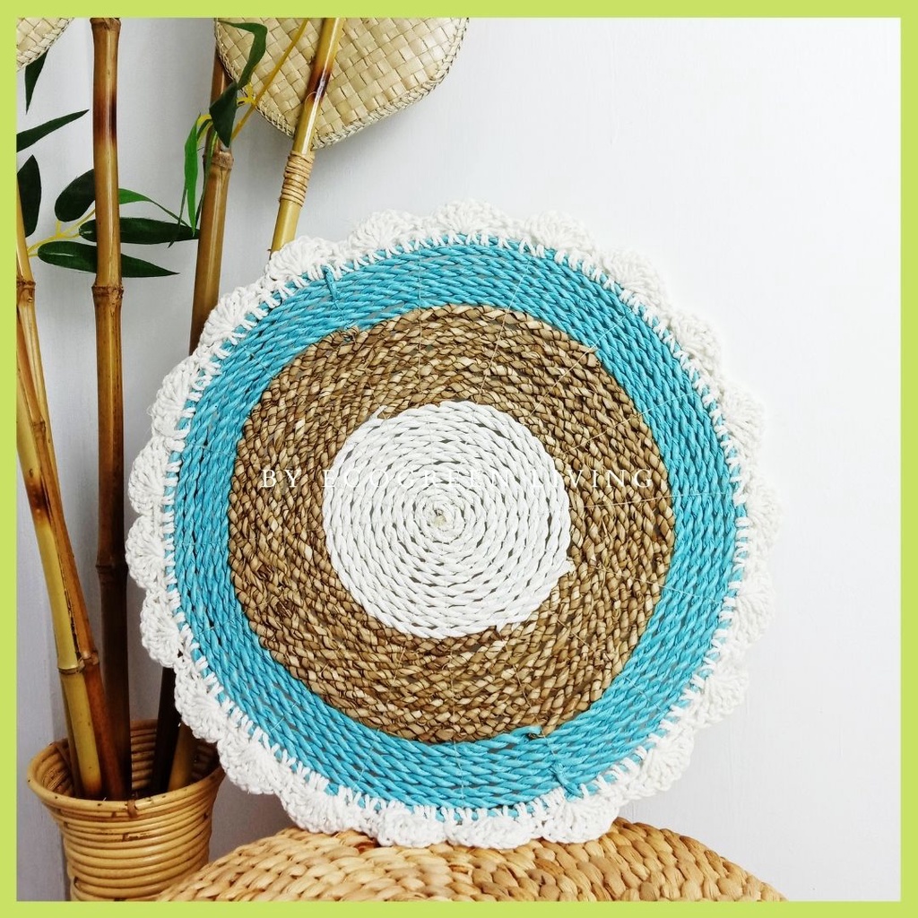 Placemat rajut / Placemat seagrass rajut macrame /placemat macrame