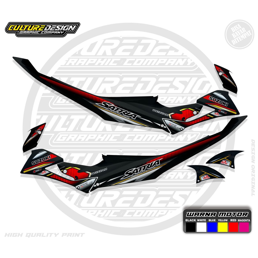 STRIPING TRANSPARAN SATRIA FU FACELIFT TYPE S