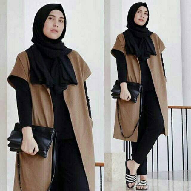 DU hijab delia.vv4 IN 1 @60 RB  baju..long cardi..celana..pashmina bahan spndk fit L