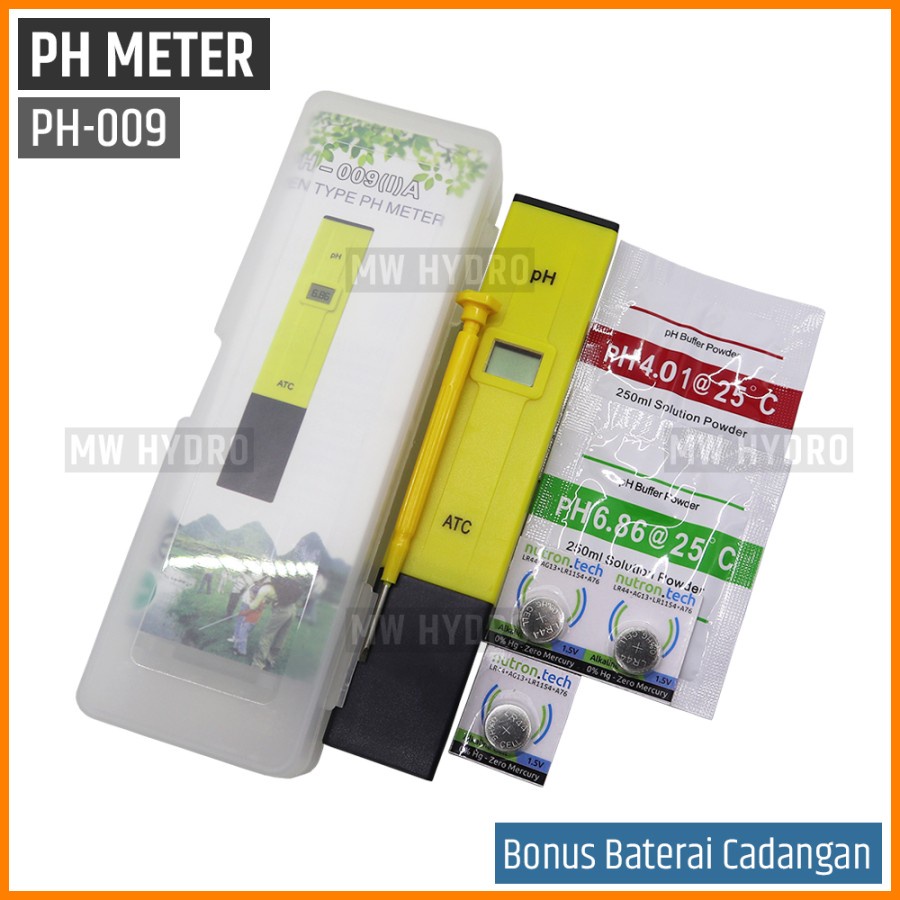 Alat Ukur Air Hidroponik - pH Meter ATC (Pen Type PH-009)