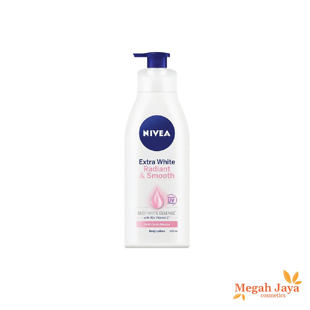 NIVEA EXTRA WHITE RADIANT &amp; SMOOTH BODY LOTION 400 Ml @MJ