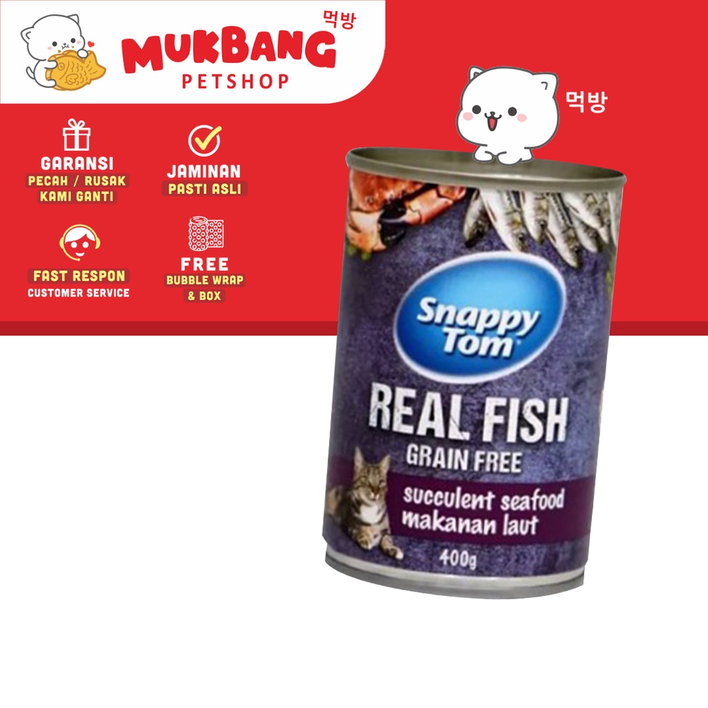 Snappy Tom Adult Cat 400gr Makanan Basah Kucing Wet Food Wetfood