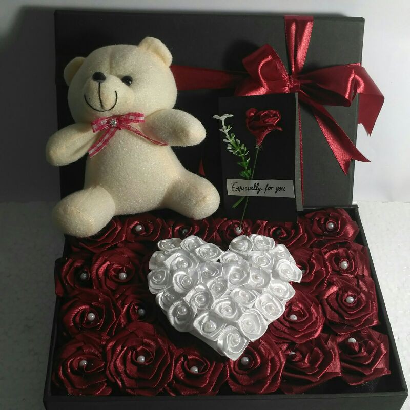Bloom Flower Box Plus Boneka Bear