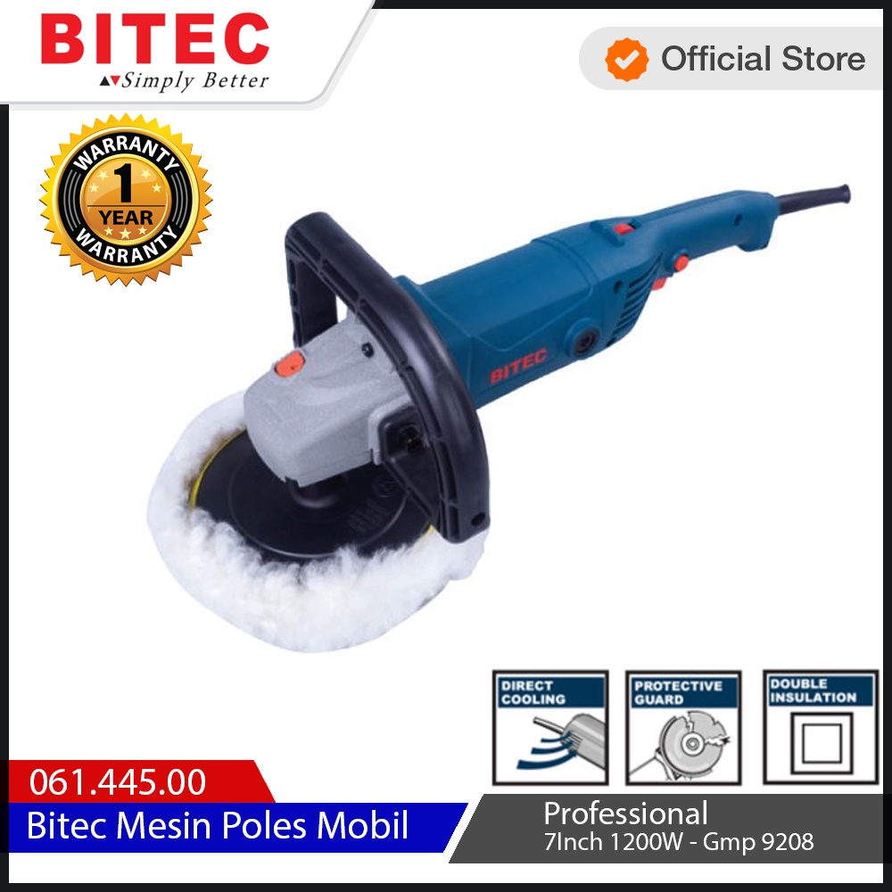 BITEC - MESIN POLES MOBIL PROFESSIONAL 7 INCH 1200 W - GMP 9208 - GARANSI RESMI 1 TAHUN