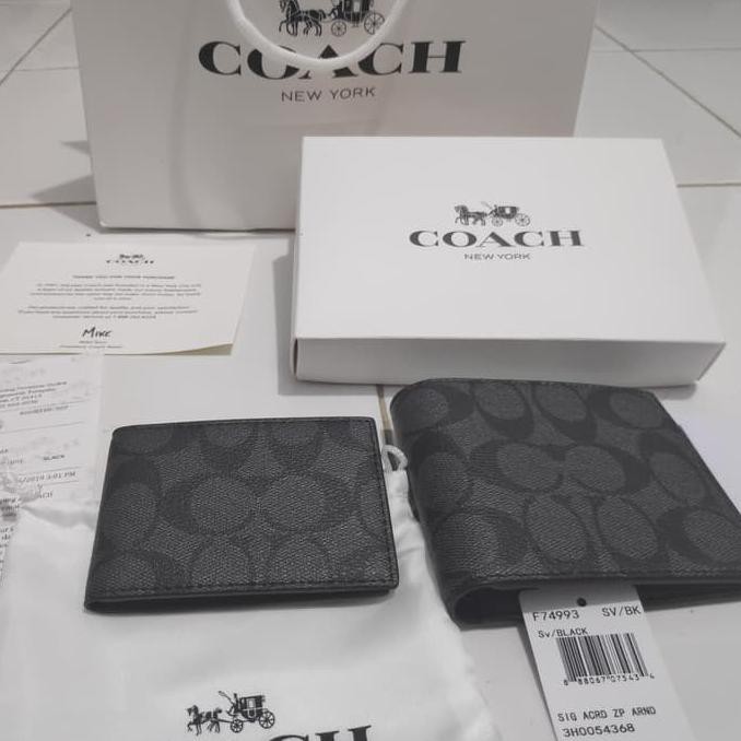 Barang Berkualitas COACH dompet pria original wallet CUCI GUDANG